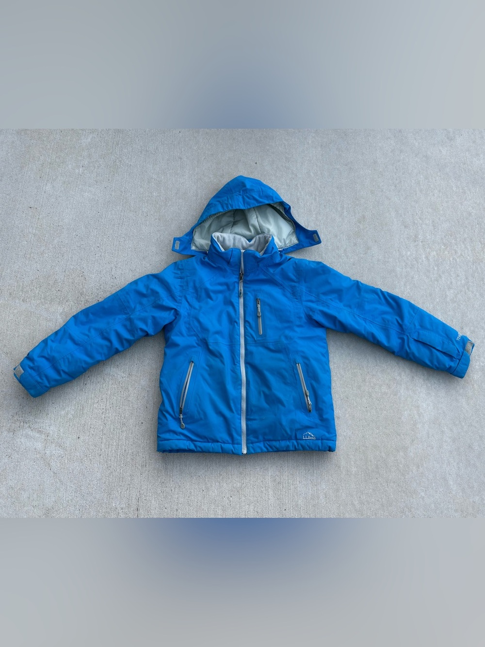 L.L. Bean Blue Kids Hooded Winter Jacket